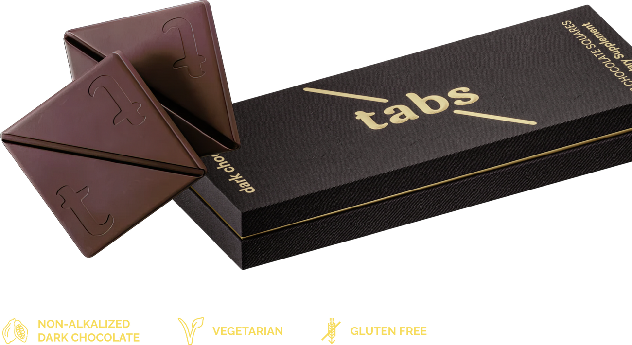 chocolate and tabs box
